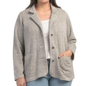 NWT EILEEN FISHER organic cotton terry jacket Size US 1X